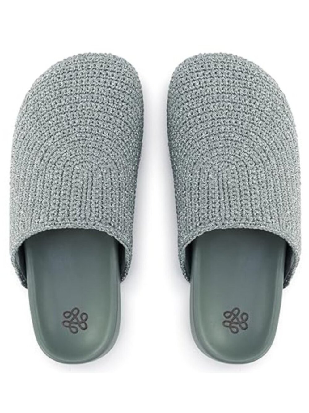 THE SAK Bolinas Clogs With Leather Footbed Dove Sparkle(Metallic Thread)